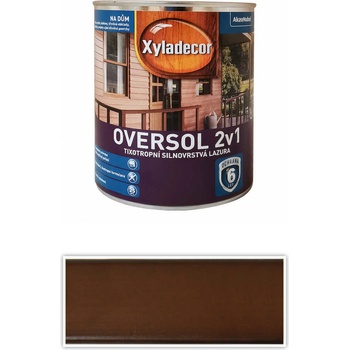 Xyladecor Oversol 2v1 0,75 l lieskový orech