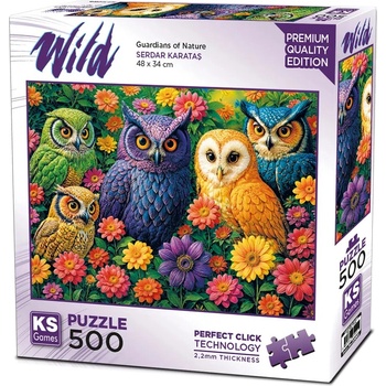 KS Games Пъзел KS Games от 500 части - Пазители на природата (20095)