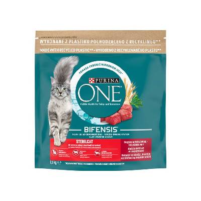 Purina ONE 1,5kg Sterilcat s hovädzím a pšenicou