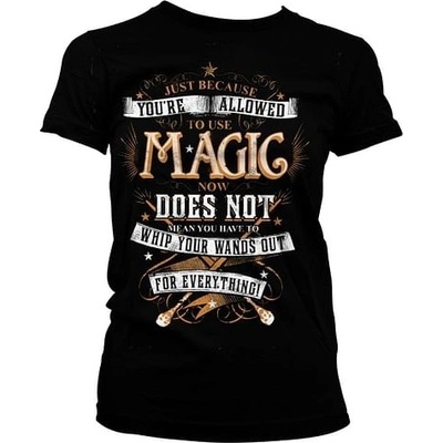 imago Dámské tričko Harry Potter Magic černé