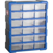 AHProfi Plastový organizér / box na skrutky, 18 rozdeľovačov - MW1506
