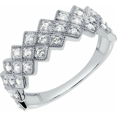 Eppi strieborný prsteň s lab grown diamantmi Edvard R49246