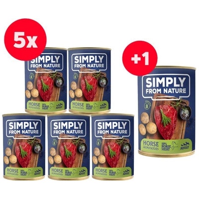 Simply From Nature Adult Koňské a brambory 400 g