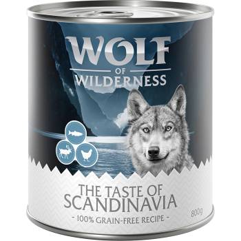 Wolf of Wilderness 24х800г The Taste Of. . . Wolf of Wilderness, консервирана храна за кучета -Scandinavia