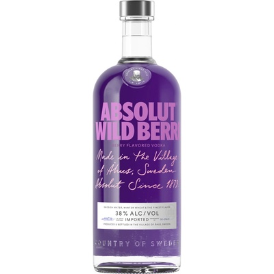 Absolut Wild Berri 38% 1 l (holá láhev)