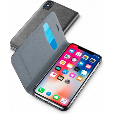 Cellularline Калъф flip Cellula line за iPhone X/Xs - Черен