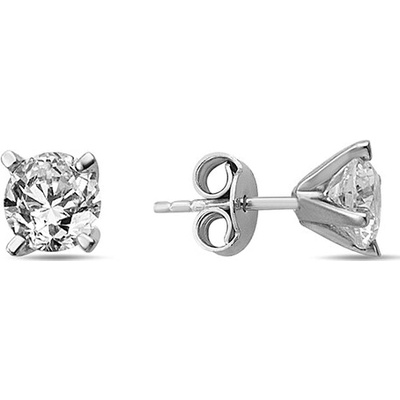 Lillian Vassago Zlatá náušnica zdobená zirkónom 3,5 mm LLV98-GER166P/01 Biela