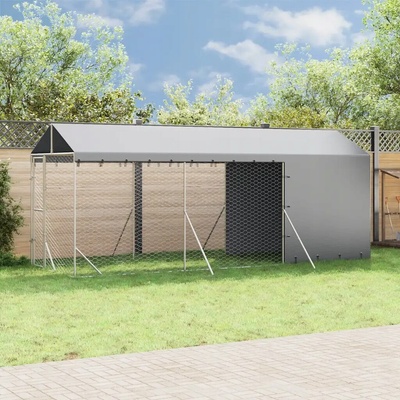 VidaXL Kotec pro psa 3190491 600 x 200 x 250 cm ocel