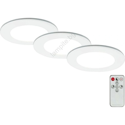 Briloner - К-кт 3x LED Лампа за вграждане в баня LED/4, 8W/230V IP44 + д. у (BL1319)