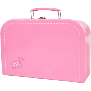 Studio Pets Куфарче за плюшени играчки Studio Pets - С паспорт, 23 cm, розово (6395)