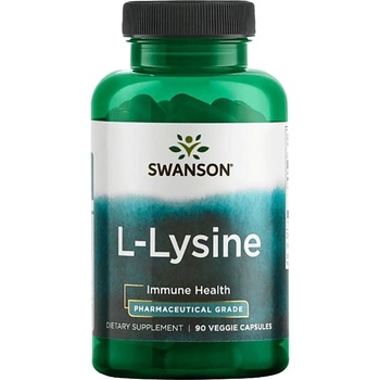 Image 1 of Swanson L-Lysine - Pharmaceutical Class 500 mg [90 капсули]