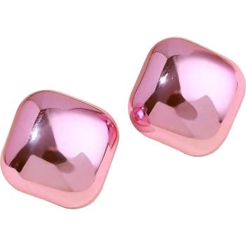 HARAHU Обеците AD-33354 - Square / Светло Розова KP33354 (AD-33354)