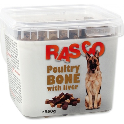 RASCO Dog kosti drůbeží s játry 650 g