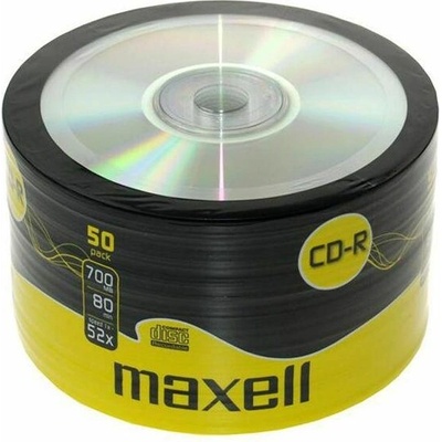 Maxell CD-R80 MAXELL, 700MB, 52x, 50 бр (ML-DC-CDR80-50)