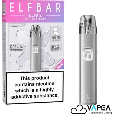 Elf Bar ELFX2 1700 mAh Titanium Silver