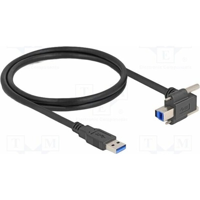 Delock 80480 USB A vidlice USB B konektor 90° nahoru/dolů 1m černý