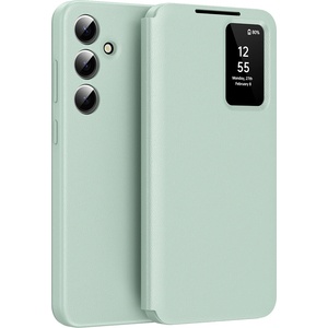Techsuit Калъф за Samsung Galaxy S24 - SmartView Series - Зелен