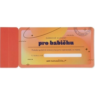 Albi Dárkové kupony pro babičku