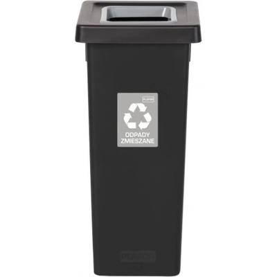 Fit Bin black 53 l šedý směsný odpad