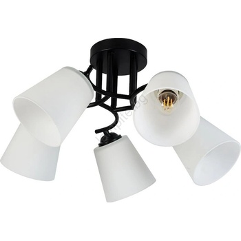 MILAGRO Плафон PAFOS 5xE27/15W/230V черен (MI2903)