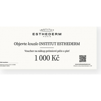 Dárkový poukaz Institut Esthederm v hodnotě 1 000 Kč Typ poukazu: Tištěný