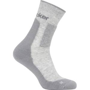 Icebreaker Мъжки туристически чорапи Icebreaker Merino Hike+ Medium Crew Walking socks - Blizzard Hthr / Alloy - размер 47-49 (EU) (201-9228-0514)