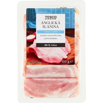 Tesco Anglická slanina 100 g