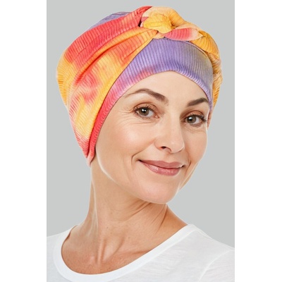 Aradesa dámský turban s páskem Batik pastelový