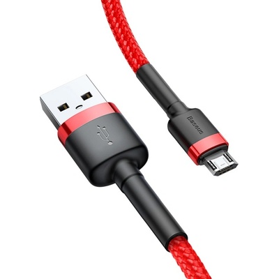 Baseus CAMKLF-C09 USB do microUSB 1,5A, 2m, červený
