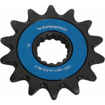 SUPERSPROX řetězové kolo přední 1248 13 samočistící KTM SX/SXF/EXC/EXCF '91-'25, HUSQVARNA FC/FE/TC/TE '14-'25 s modrými kroužky (JTF1901.13)