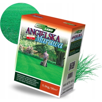 AGRO-LAND Anglická tráva Murawa 36 m² 0,9 kg