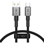 Tech-Protect Кабел за зареждане USB-A / USB -C 15W /3A 50см от Tech-Protect Ultraboost DNA- Iron Grey (5906302380718)