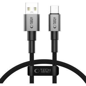 Tech-Protect Кабел за зареждане USB-A / USB -C 15W /3A 50см от Tech-Protect Ultraboost DNA- Iron Grey (5906302380718)