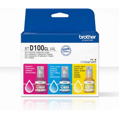 Brother BTD100CLVAL Brother Coloured Multipack Ink Bottles (BTD100CLVAL)