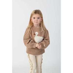 Donsje пуловер за деца от мериносова вълна Denna Merino Wool Sweater Duck (4090703.98.128)