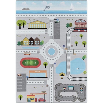 Ayyildiz Сив детски килим 80x120 cm Play - Ayyildiz Carpets (PLAY801202902GREY)