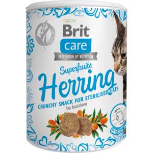Brit care Снек за котки Суперплодове Херинга 100 г
