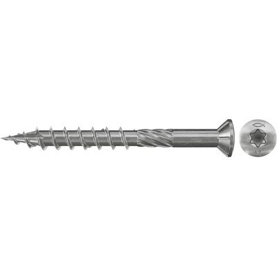 Fischer vrut 5,0x 60 p-f torx nerez čz zh terasové bal. 500 ks 660608
