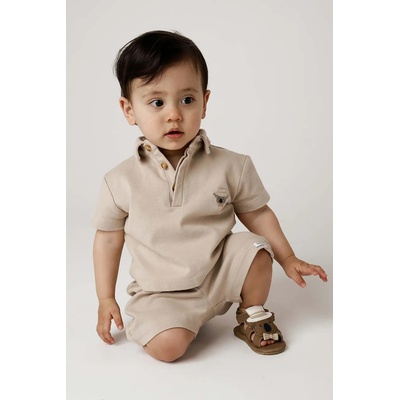 Donsje Детска памучна тениска с яка Donsje Wouti Shirt Groom (4098701.98.128)