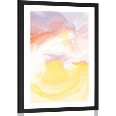 Plakát s paspartou pastelová souhra barev - 40x60 no frame