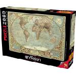 Anatolian Пъзел Anatolian - Световна карта, 2000 части (P3935)