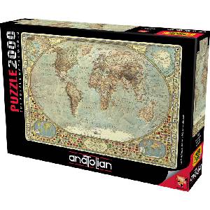 Anatolian Пъзел Anatolian - Световна карта, 2000 части (P3935)