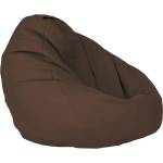 Pufrelax Пуф круша 520л. , Nirvana Gigant - Chocolate, PU кожа, Пълнеж от Полистиролни перли