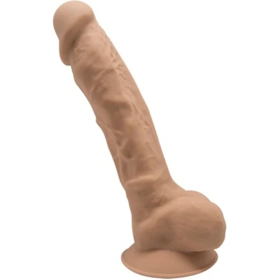 SilexD Двуслойно дилдо от силикон SilexD 7'' Model 1 карамел