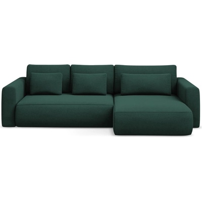makamii Зелен разтегателен ъглов диван с място за съхранение (десен ъгъл) Kapua - Makamii (KAPUA_RCF_M_24_P1_C1)