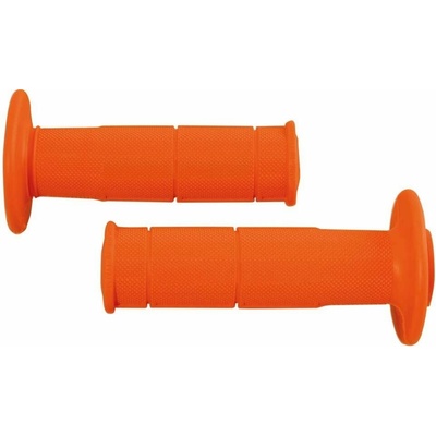 RTECH gripy Racing měkké, oranžové, pár, délka 116 mm
