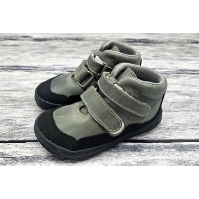 Jonap celoroční boty Bella (hladká kůže) s okopem šedá