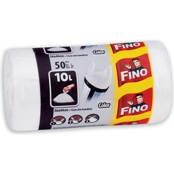 Fino Pytle s uchy 10 l 6 µm 50ks bílé