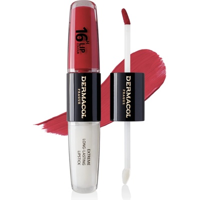 Dermacol 16H Lip Colour Extreme Long-Lasting Lipstick dlhotrvajúca dvojfázová farba a lesk na pery No. 03 8 ml
