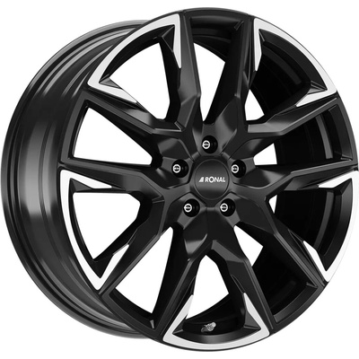 RONAL R71 9.5x21 5x114.3 ET40 jetblack matt rim polished